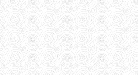 Fototapeta premium Abstract Swirls Pattern White Background