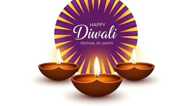 Happy diwali festival of lights celebration