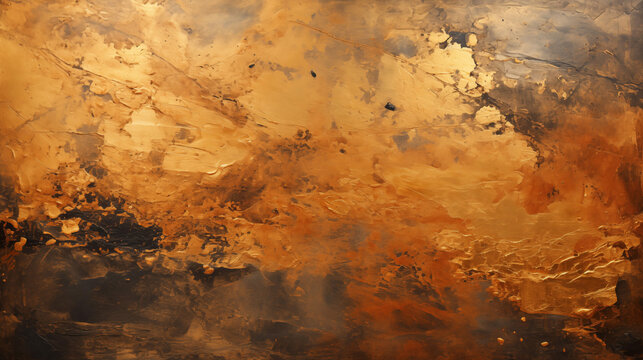 Rich golden abstract textured background with dark shadows and light accents.