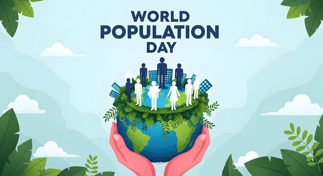 World population day sustainable future for a growing global community