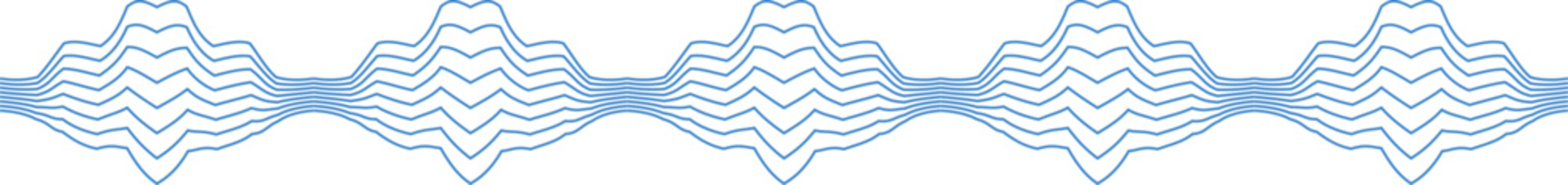 Abstract blue parallel lines forming dynamic wave pattern