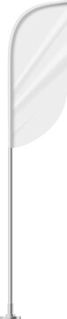 White blank feather flag advertising banner template