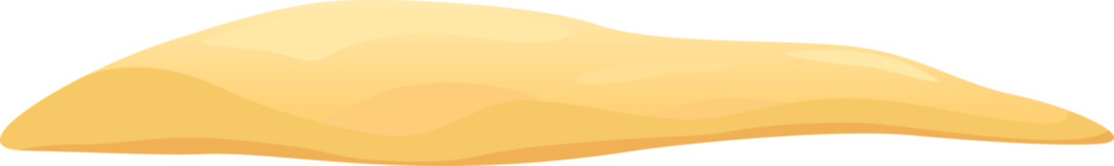 Cartoon sand dune building on white background © Frogella.stock