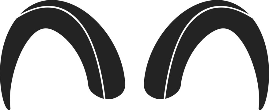 Aries ram goat horns icon vector symbol