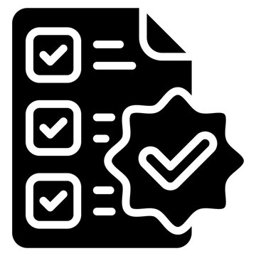 Completed Task  Icon Element For Design