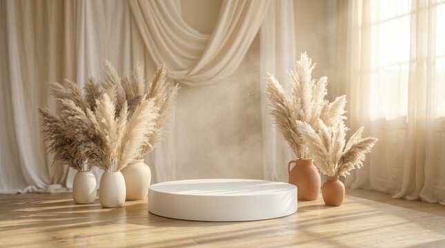 Butir gandum keemasan yang matang dan alami tersebar di atas meja putih sebagai sereal sehat hasil panen pertanian untuk bahan baku roti yang berkualitas