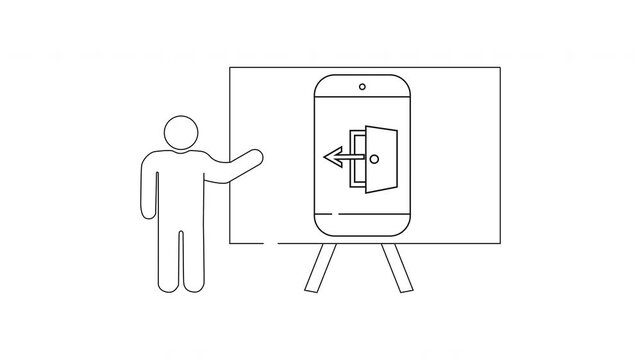 Presentation on Access Control System - Outline Illustration.
