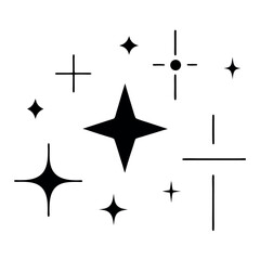 Obraz premium black and white stars