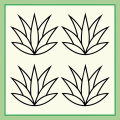 Fototapeta premium vector illustration of a plant
