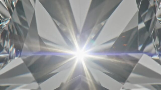 Diamond Brilliance - A Study in Light, Reflection, and Gemstone Beauty.