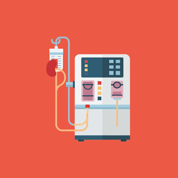 Medical dialysis machine equipment device.