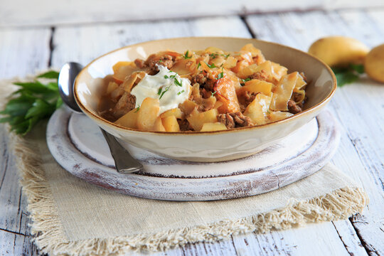 Krautpfanne mit Hackfleisch