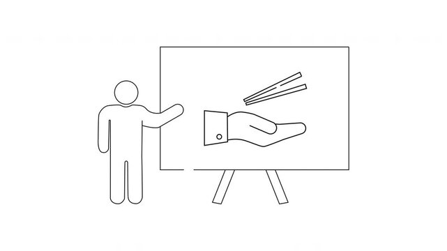 Presentation on Hand and Chopsticks - A Visual Guide.