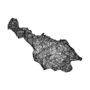 Sketch Cavan outline map design