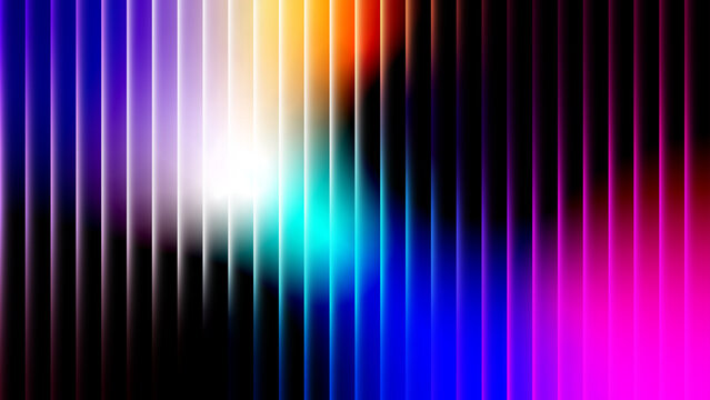 Holographic glass distortion with pastel lilac peach and sky blue gradient blurred ripple stripes glossy vertical flow futuristic abstract background editable vector