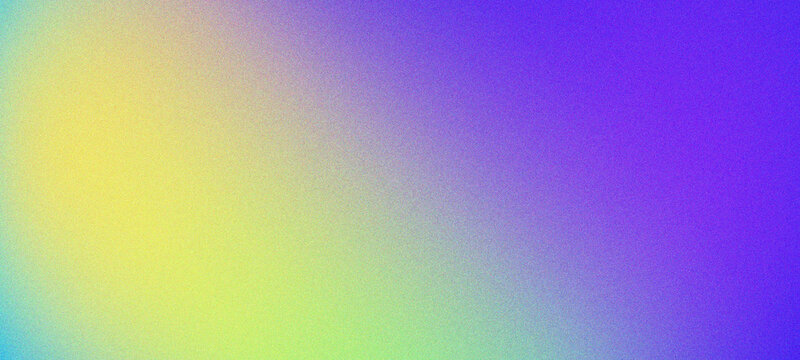 Grainy gradient abstract noise texture Vibrant background wallpaper with a smooth gradient blend of yellow green and purple hues with a subtle grainy noise texture for modern design aesthetic