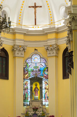 Fototapeta premium inside of the historic st. lawrences church in macao china