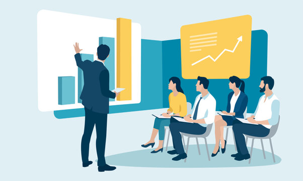 Growth. Strategy. Edication. Business vector illustration.

