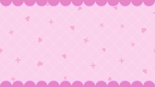 Cute lace and pastel-colored girly background frame
