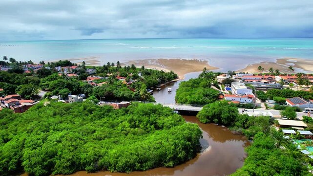 Divisa do estado de Pernambuco com Alagoas com Maragogi e S&atilde;o Jose da Coroa Grande 