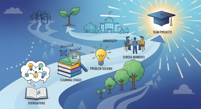 Educational Journey from Foundations to Team Projects