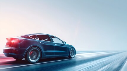 Obraz premium Modern luxury car with sleek design, innovative technology, and high performance ideal for stylish transportation and automotive enthusiasts