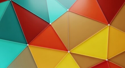Obraz premium colorful geometric triangles translucent background