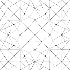 Obraz premium Abstract network node connection pattern with triangles and lines, digital connectivity.flower vector