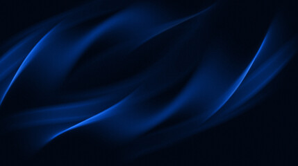 Fototapeta premium These curving blue lines resemble flowing smoke, strands of silk, or dynamic beams of light. Their shape creates a sense of smooth, elegant movement.