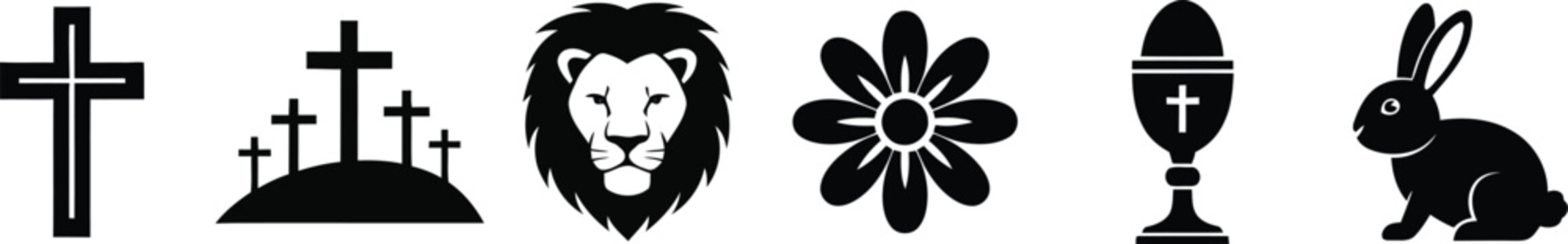 Collection of christian and symbolic icons