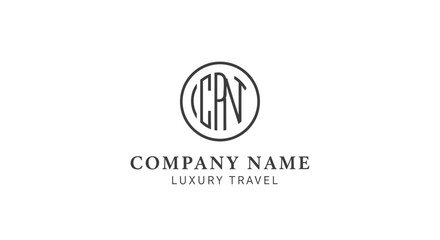 Obraz premium Company logo template with globe design.