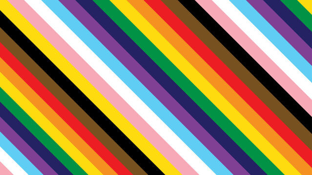 LGBTQ pride rainbow stripes background vibrant flag colors wallpaper for modern design use