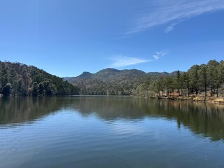 Fototapeta premium lake and mountains