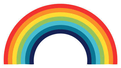 Fototapeta premium Vibrant Colorful Rainbow Arch Spanning Horizon Symbolizing Hope Diversity and Joy
