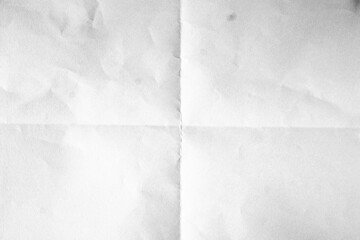Fototapeta premium Crumpled white paper texture, clean minimal background