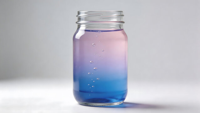 spinor. Time-lapse of colorful liquid in a glass jar with rising bubbles. bar promotions, beverage menus, designed for product packaging and bar promotions, used by marketing managers.