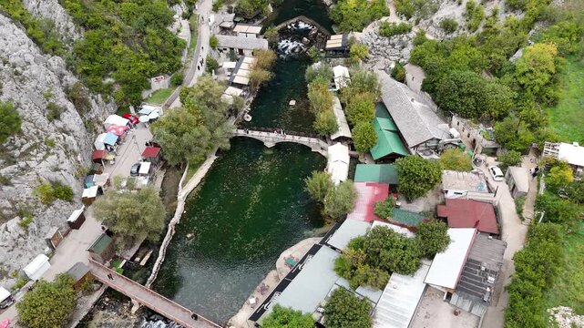 View of Blagaj Tekke