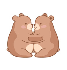 Obraz premium bear and heart