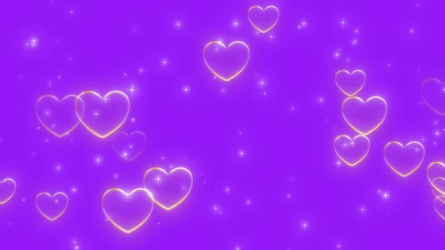 Dark Amethyst Hearts, Love, Valentine's Day sale promo video advertising marketing animation template discount commercial intro opener brand motion graphics dynamic modern eye catching social media