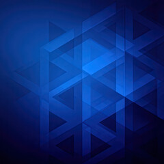 Fototapeta premium Geometric patterns in shades of blue create a modern background for design projects and digital art