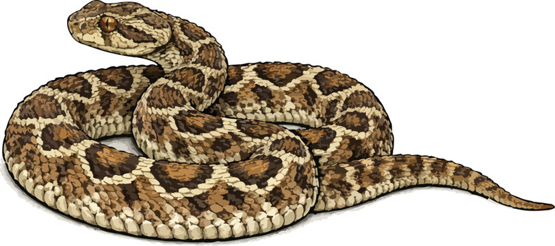 Echis carinatus illustration art