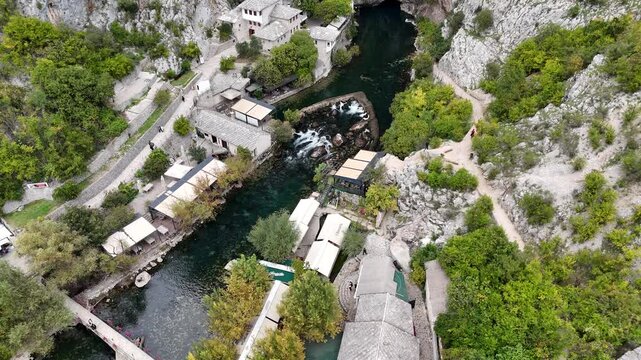 View of Blagaj Tekke