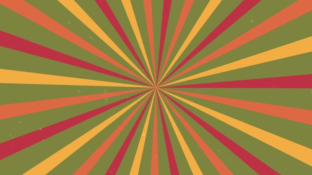 animated Comic book vintage collor background with grunge, colorful radial speed lines abstract line rays sunburst manga anime cartoon popup art backdrop. 4K Video