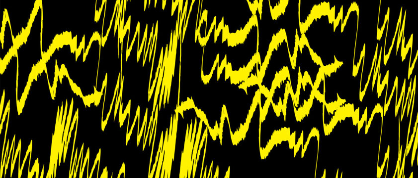 Dynamic diagonal brush stroke banner background. Hand drawn vector grainy brush stroke texture. Distress damaged edge vintage template with squiggle or expressive abstract bold smears.