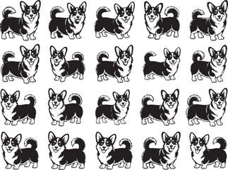 Obraz premium Baby Corgi SVG Bundle