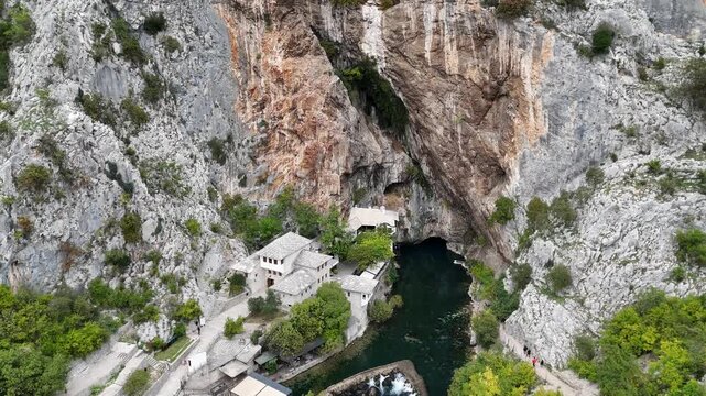 View of Blagaj Tekke