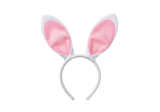 Soft pink bunny ears headband for playful or festive occasions