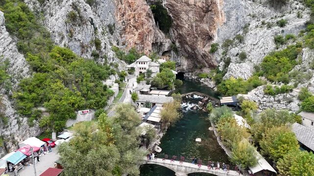View of Blagaj Tekke