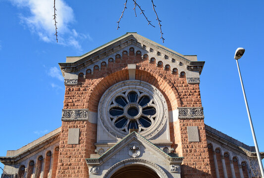La chiesa del Sacro Cuore a Lugano, Canton Ticino, Svizzera.
