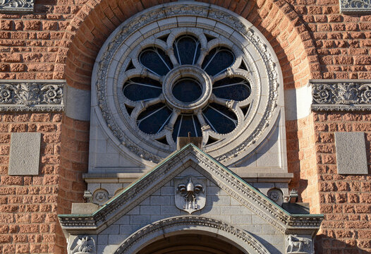 La chiesa del Sacro Cuore a Lugano, Canton Ticino, Svizzera.